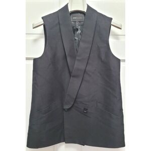 BCBG Maxazria Women's Tailored Cotton Silk Suit Vest - Black - XS